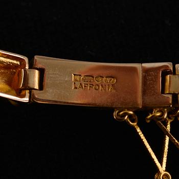 Björn Weckström, A BRACELET, gold 14K, Lapponia 1974. Weight 24,8 g.