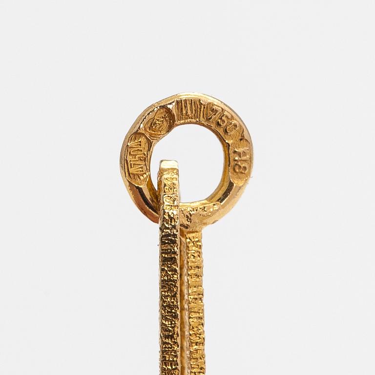 Björn Weckström, Halsband "Diamantstaden", 18K guld, diamanter ca 0.11 ct tot. Lapponia 1985.