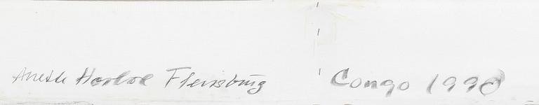 ANETTE HARBOE FLENSBURG, olja på duk, signerad a tergo 1990.