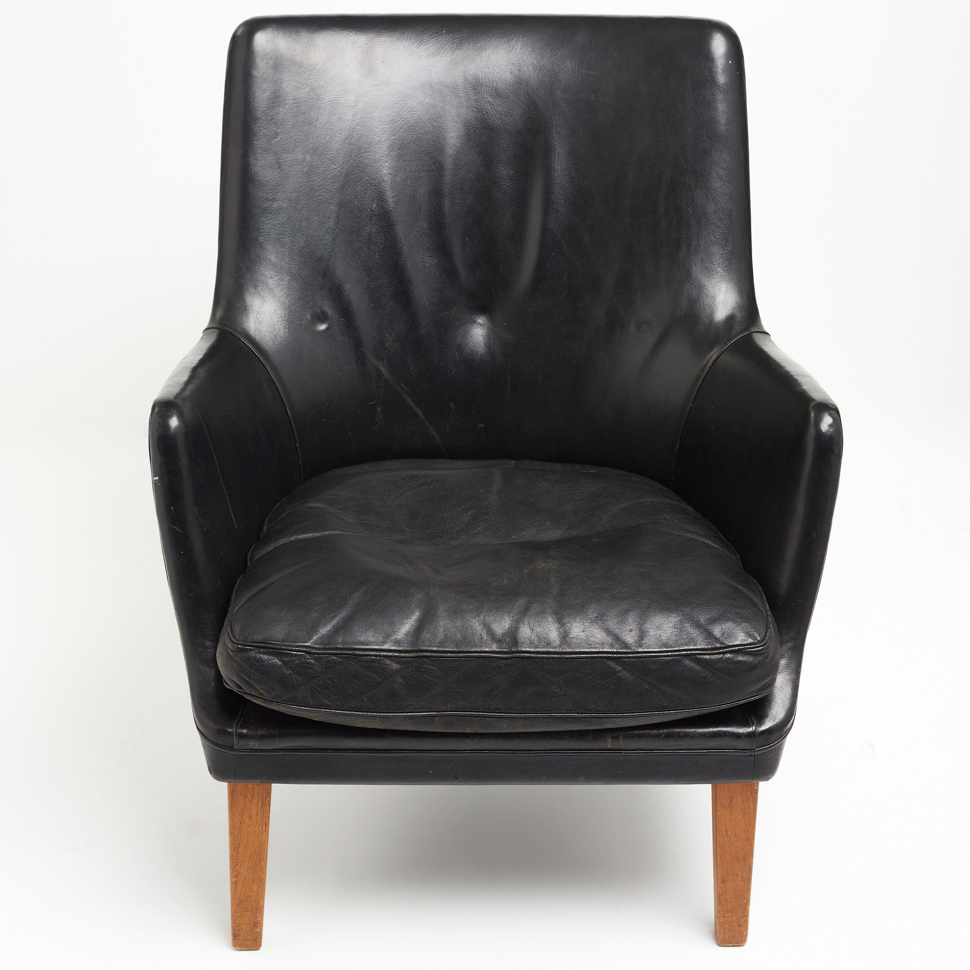 A 1950s/1960s easy chair by Arne Vodder, Ivan Schechter, Denmark.