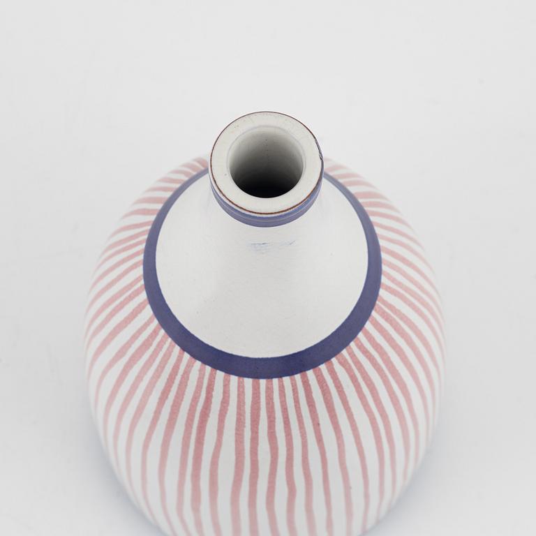 Stig Lindberg, bowl and vase, earthenware, Gustavsberg studio, Sweden.