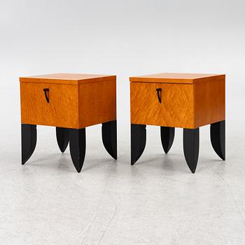 Rose-Marie Elling, a pair of "Tintomara" bedside tables, Fröseke, 1980s.