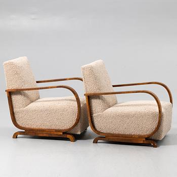 Armchairs, a pair, first half of the 20th century.
