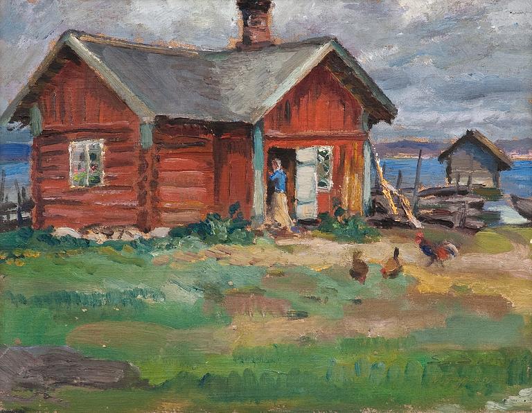 Santeri Salokivi, A COTTAGE BY THE SHORE.