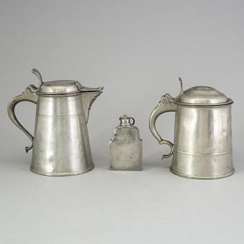 STOP och PLUNTA, 2+1, tenn, 1700 -talets slut/1800-talets första hälft.