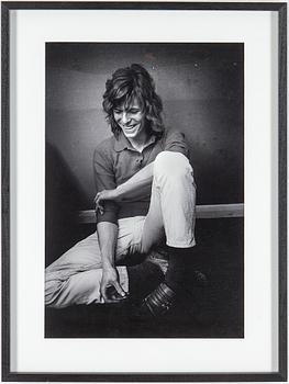 ROLF ADLERCREUTZ, a photography depicting David Bowie called "Smile" signed and numbered 13/30 verso.