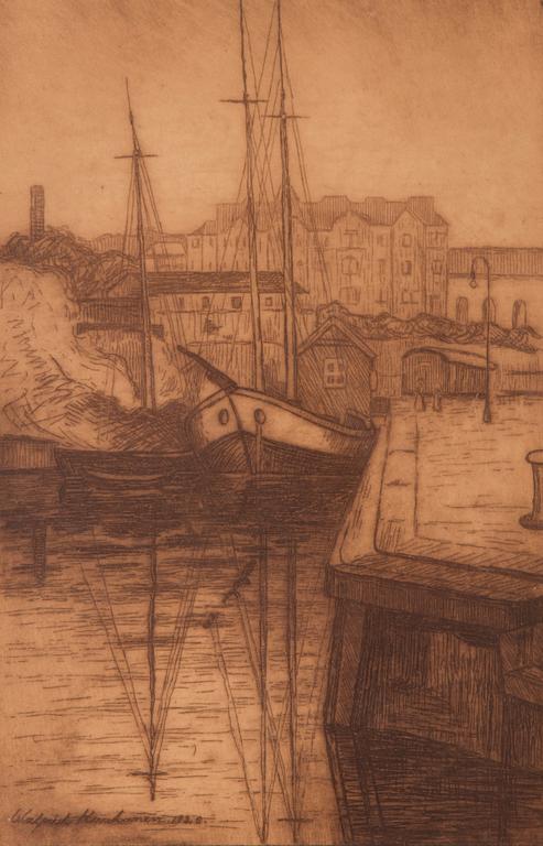 etching, signed and dated 1926.