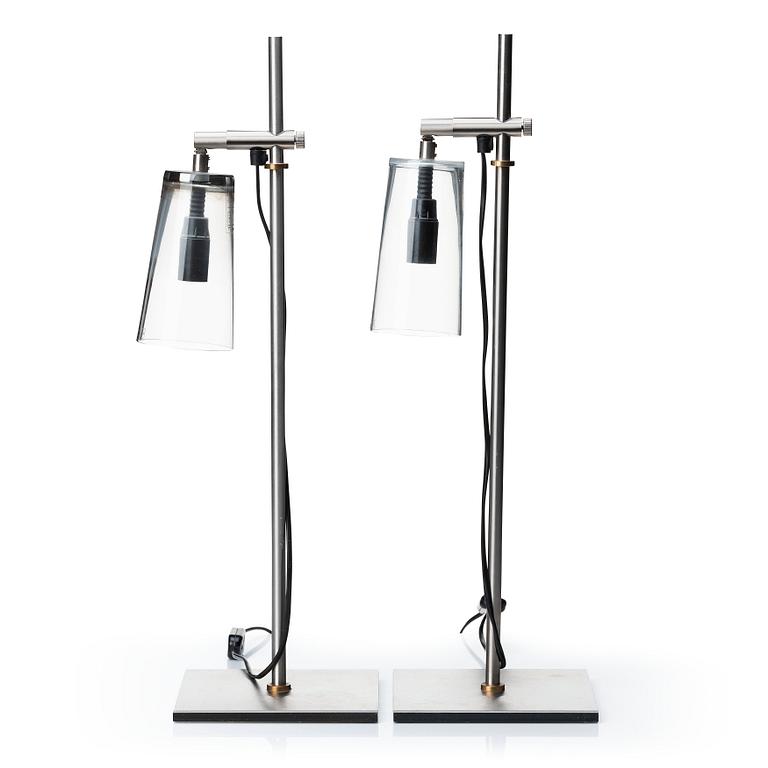 A pair of 'Manhattan' lamps by Gunnel Svensson, Bsweden.