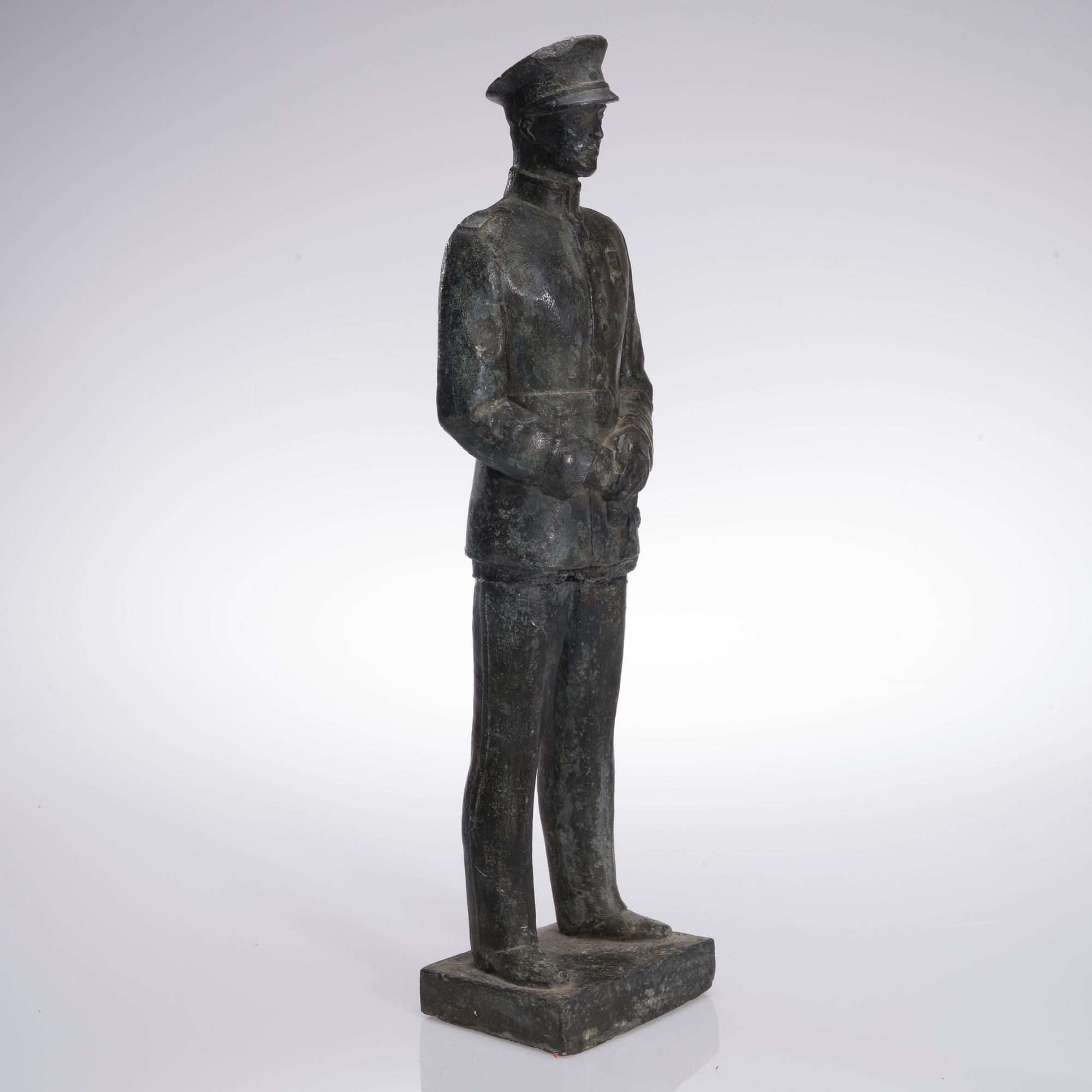 LAURI LEPPÄNEN, skulptur, metallblandning, signerad.