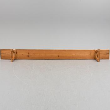a swedish wooden bench from the 19th century.