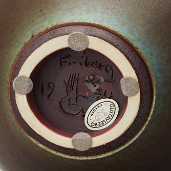 A Berndt Friberg stoneware jar, Gustavsberg Studio 1974.