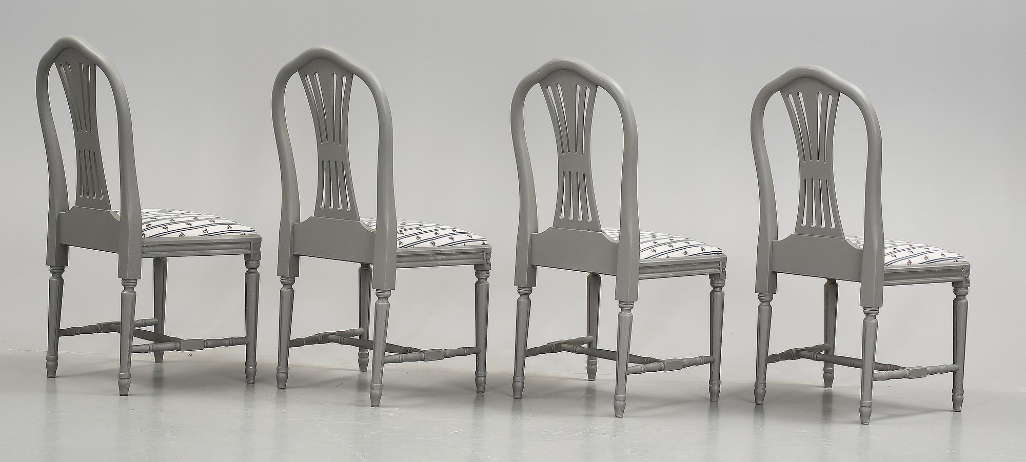 MATGRUPP, 5 delar, gustaviansk stil, 1900-tal.