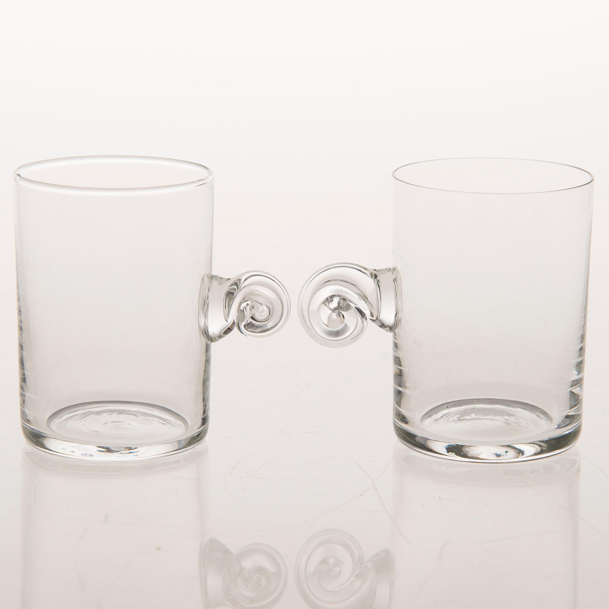 KAJ FRANCK, PUNSCHGLAS, 6 ST, modell 1736, Notsjö 1963-1971.