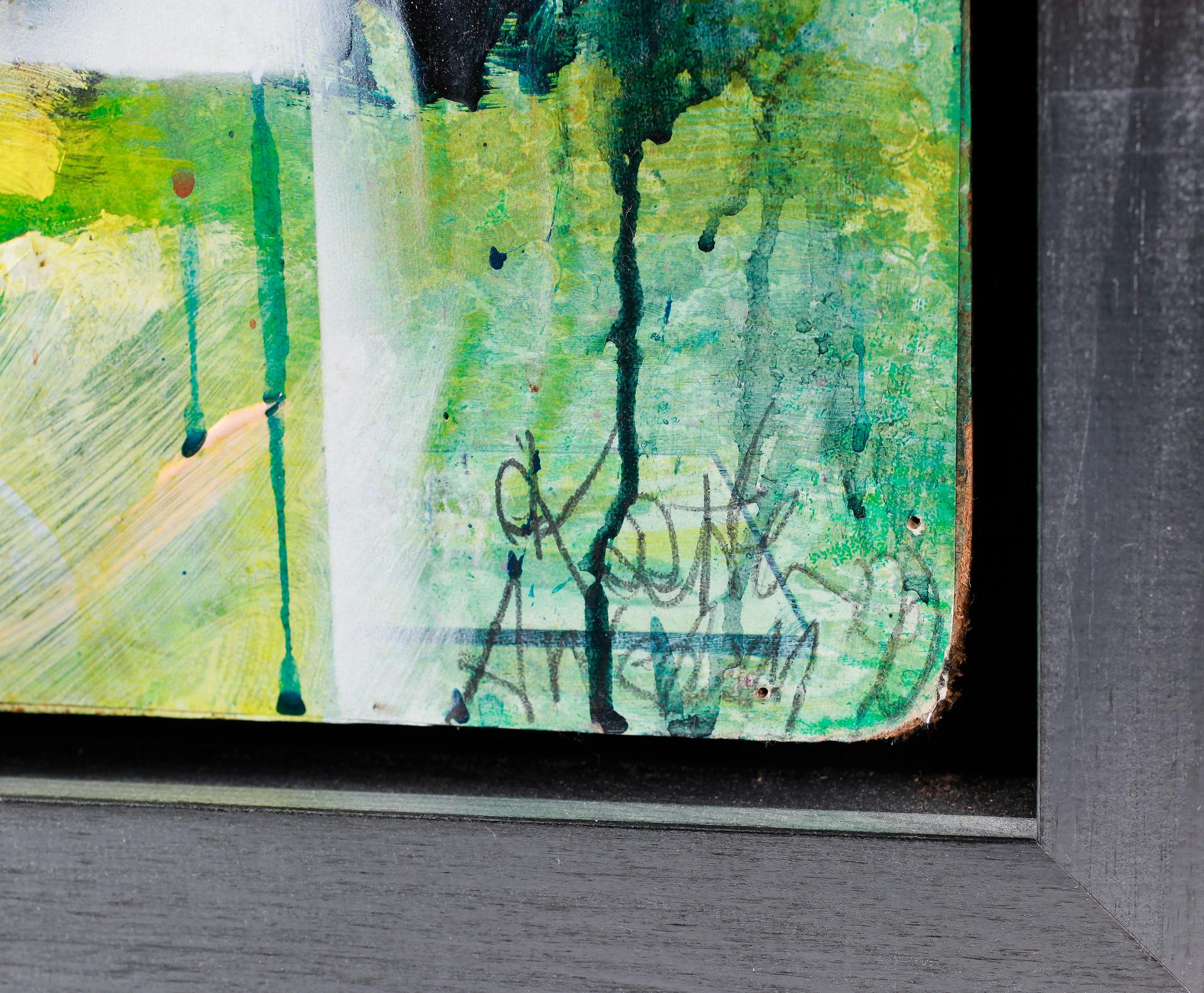 OKÄND KONSTNÄR, blandteknik, signerad Karsten Awedsen.