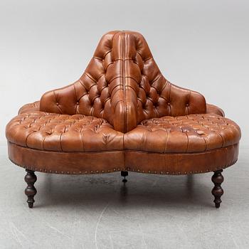 A leather sofa, England.