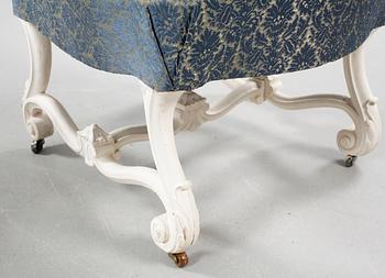FÅTÖLJER, ett par, troligen Stenberg & Berntson Göteborg, 1800-talets andra hälft.