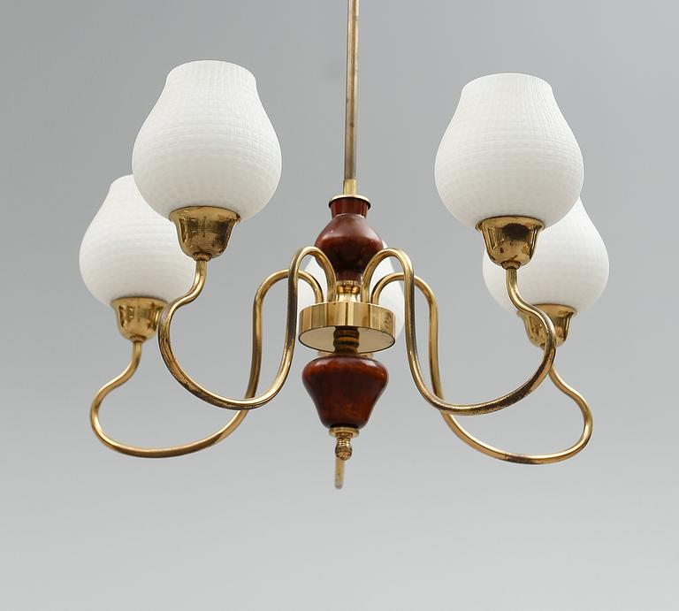 TAKLAMPA, 1900-talets mitt. Höjd ca 72 cm.
