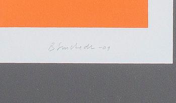 JUHANA BLOMSTEDT, serigrafi, signerad och daterad -09, numrerad 79/100.
