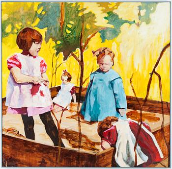 ÅSA DAVIDSON, pannå, 100 x 100 cm.