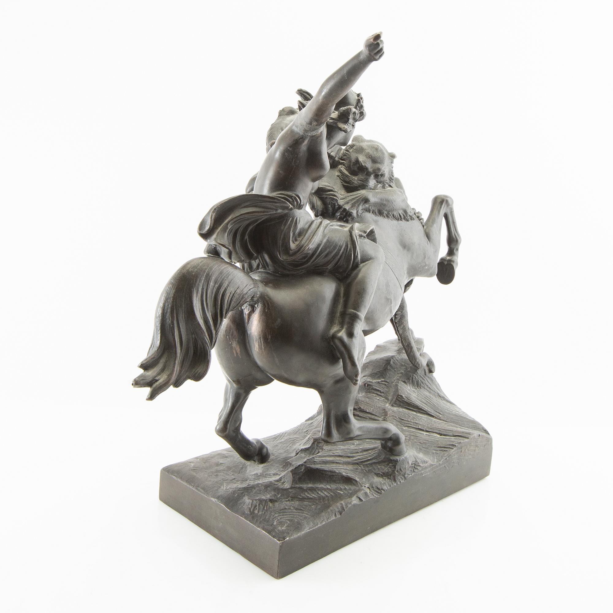 August Kiss, efter skulptur "Amazone zu Pferde".