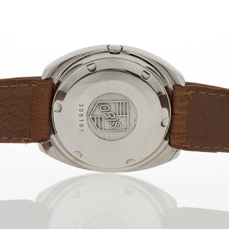 ORIS, rannekello, 38 x 38 mm.