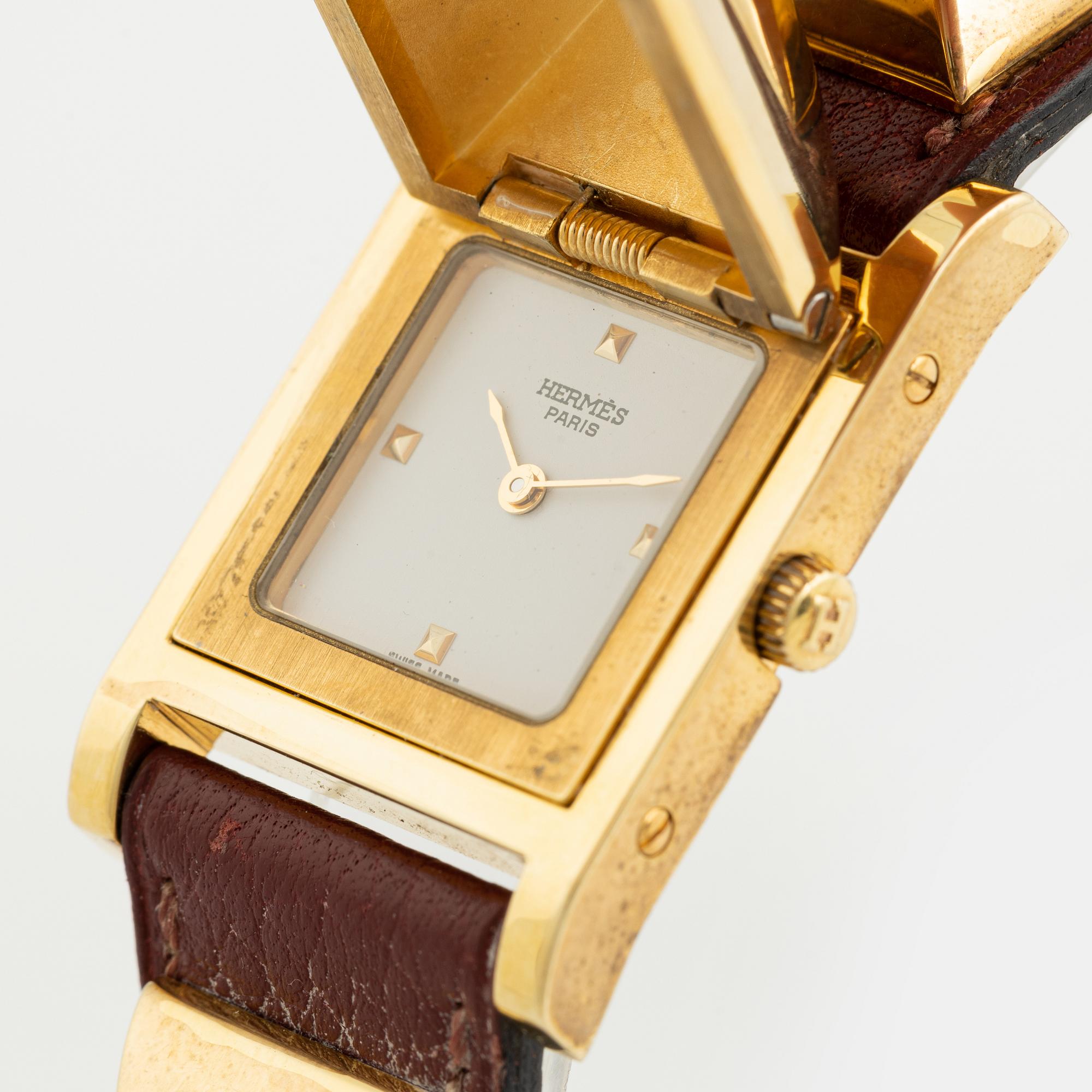 Hermès, Medor, armbandsur, 23 x 32 mm.