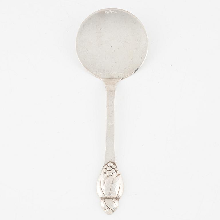 Evald Nielsen, serveringsspade, silver, modellnr 6, Köpenhamn 1920-tal.