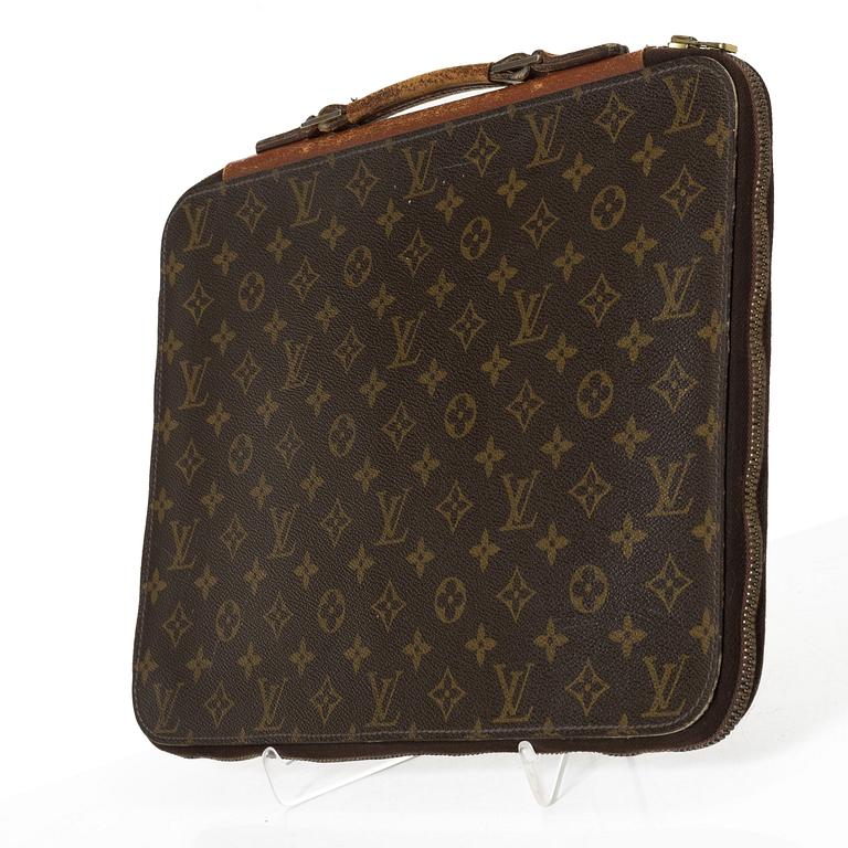 Louis Vuitton, a document holder and a note pad holder, 1985-87.