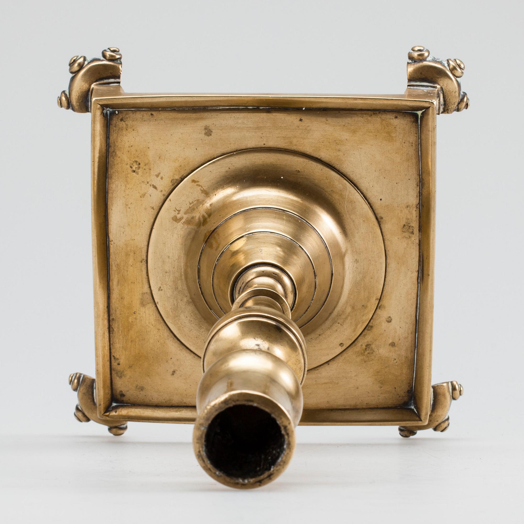 LJUSSTAKE, brons, Mellaneuropa, 1700-tal.
