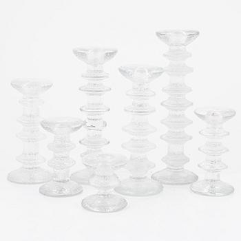 Timo Sarpaneva, candlesticks, 7 pcs, "Festivo", Iittala.