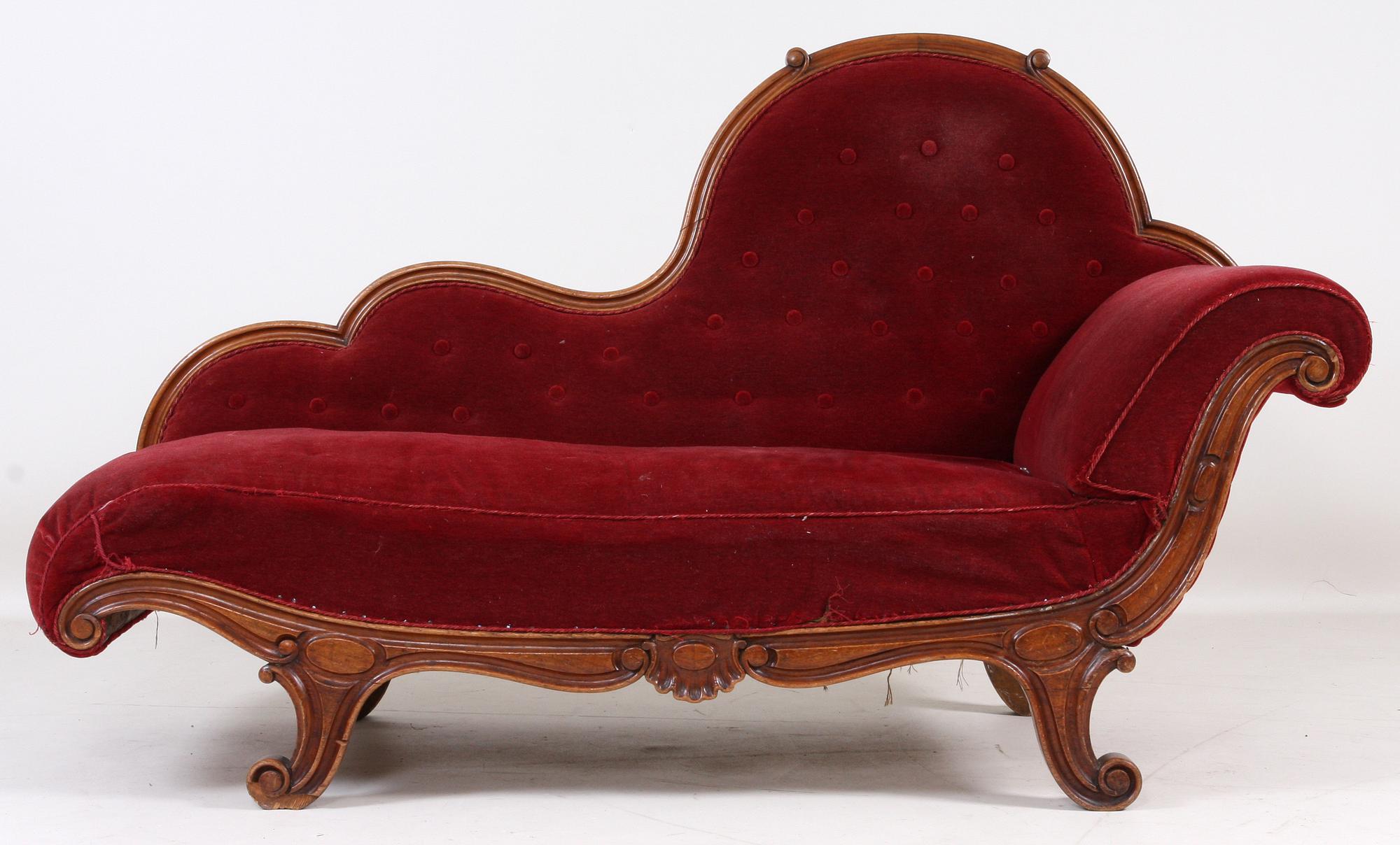 KANAPÉ, nyrokoko, 1800-talets andra hälft.