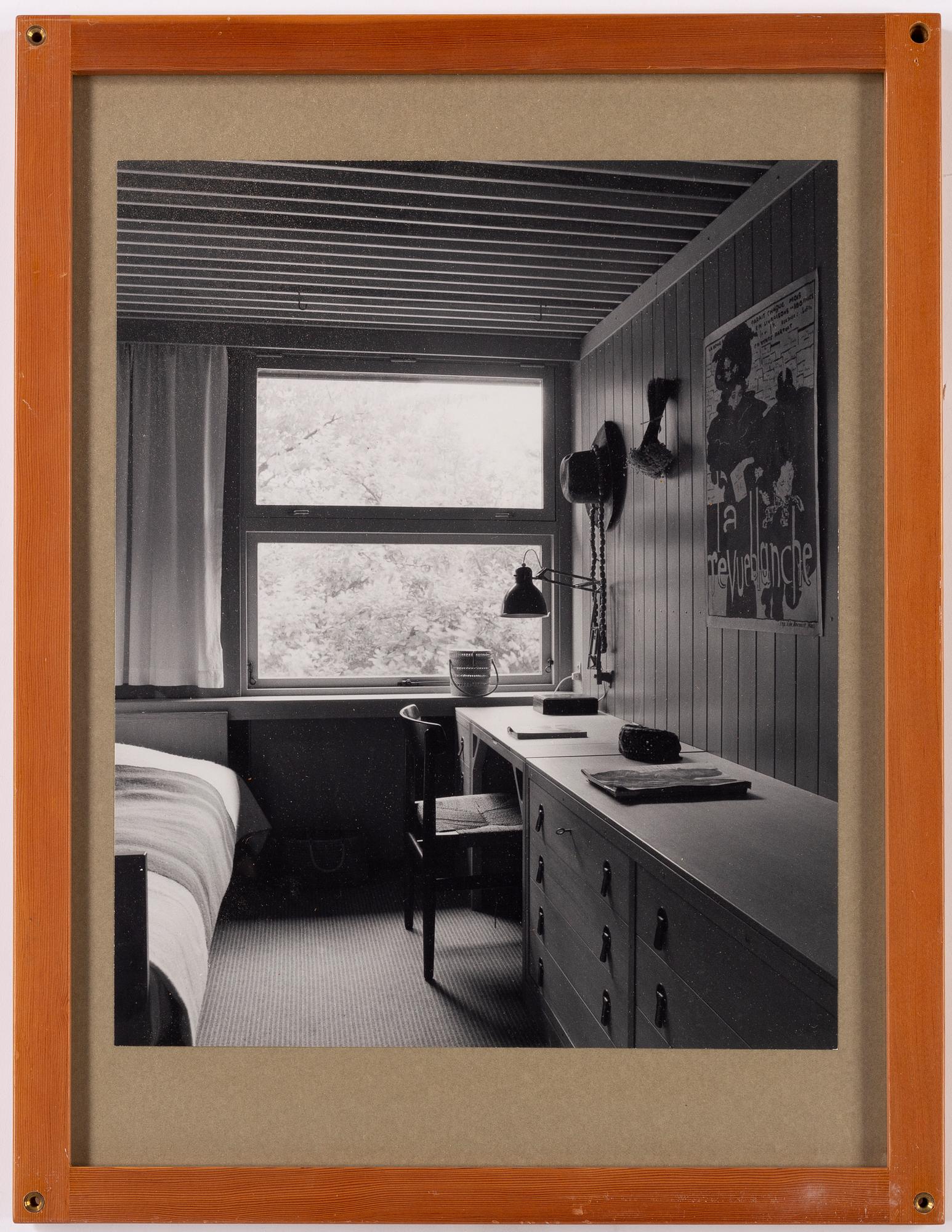 Børge Mogensen, 9 framed photographs depicting Mogensen's house at Soløsevej in Gentofte, Denmark.