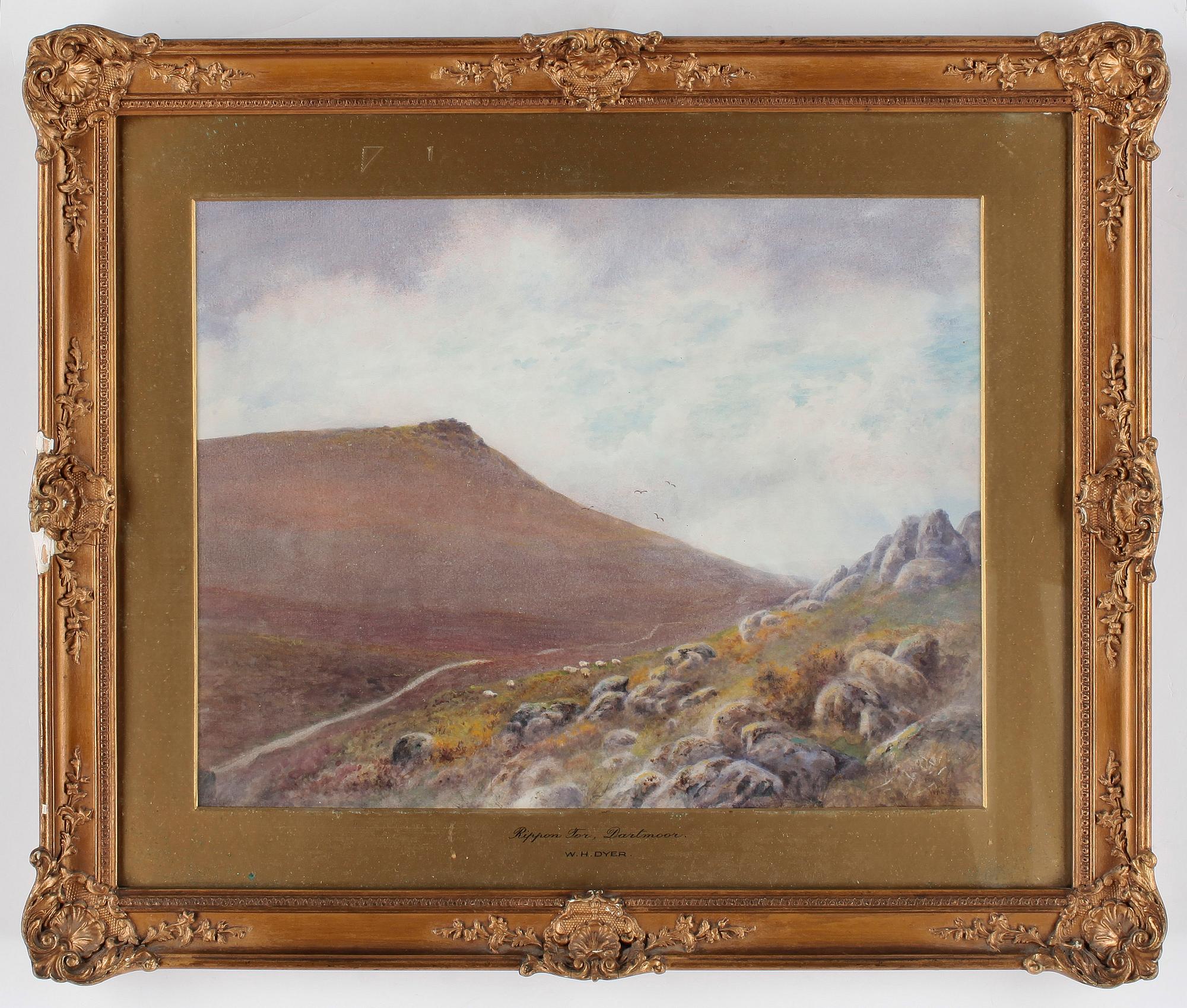 WILLIAM HENRY DYER, akvarell på papper, signerad .
