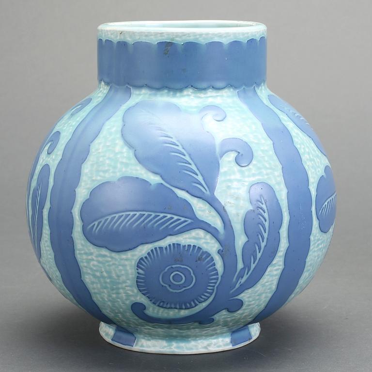 VAS, flintgods, Josef Ekberg, Gustavsberg 1920.