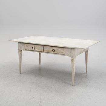 A painted table, 19th Century.