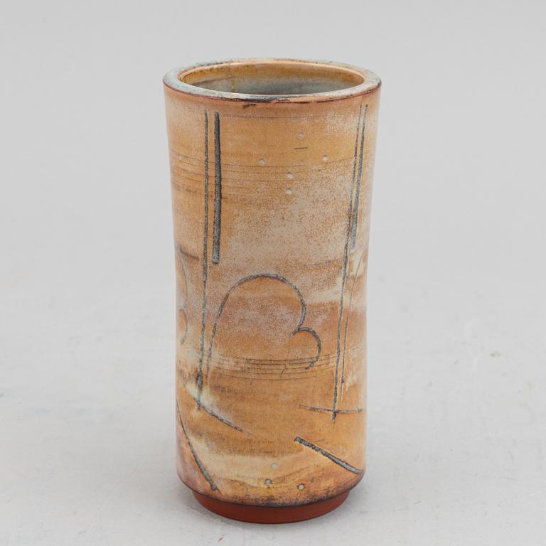 A stoneware vase by Wilhelm Kåge, Gustavsberg, signed and dated 1930.