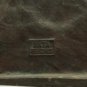 LJUSPLAKETT, brons, 1900 talets första hälft.