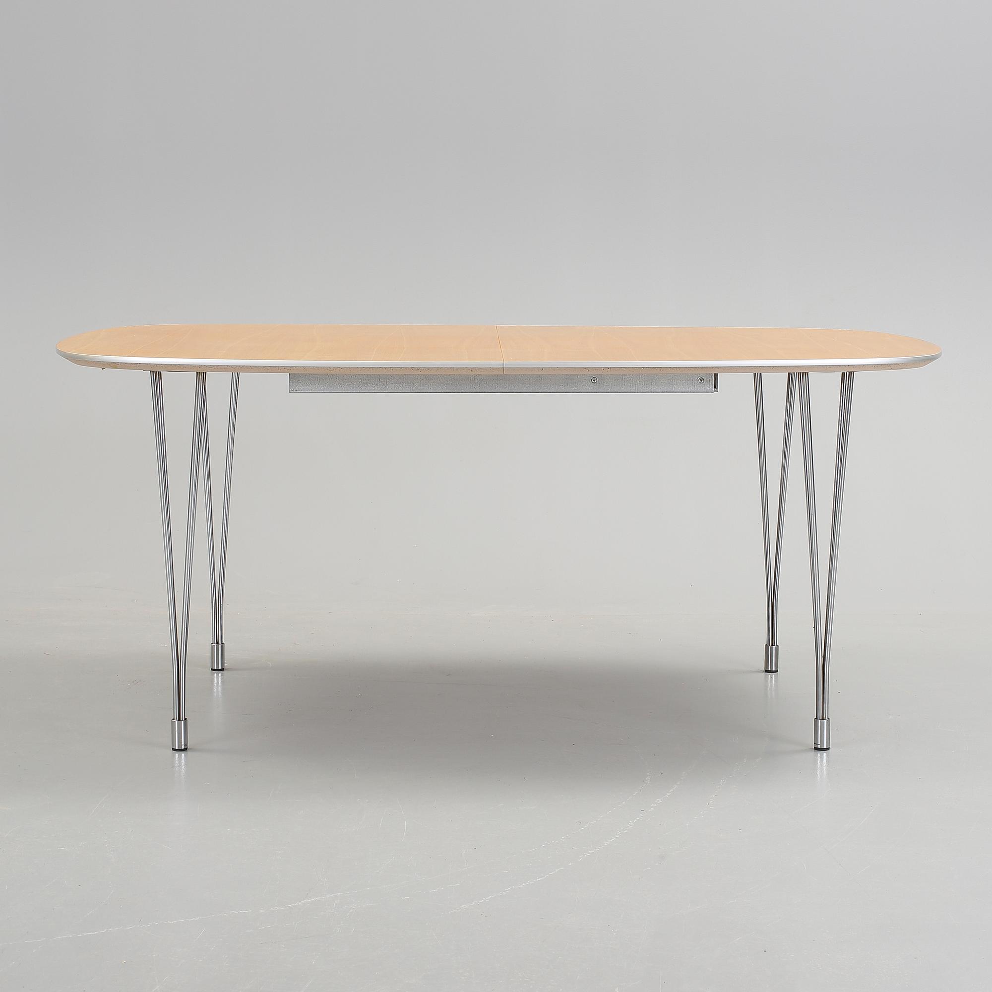 MATBORD+ 2 iläggsskivor, Gangsö Möbler, Danmark, 1900-talets andra hälft.