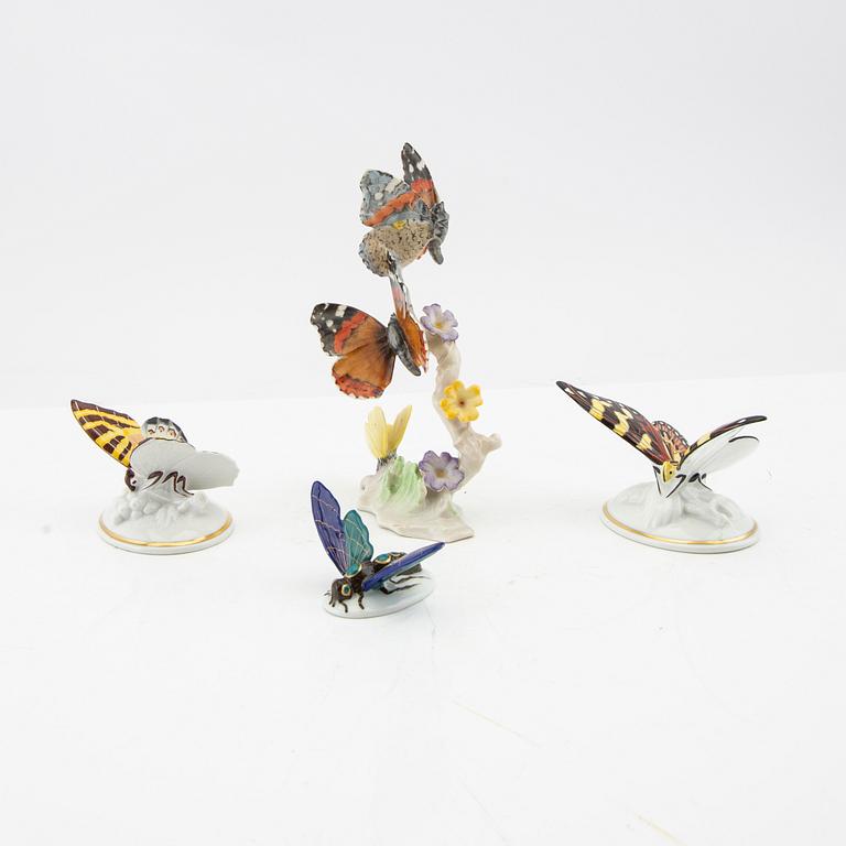 Figurines 4 pcs Hutschenreuther/Rosenthal/Rudolstadt Germany 20th century porcelain.
