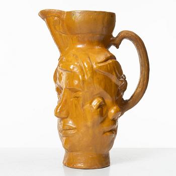 Allan Ebeling, a glazed ceramic jug, Torshälla 1930s.