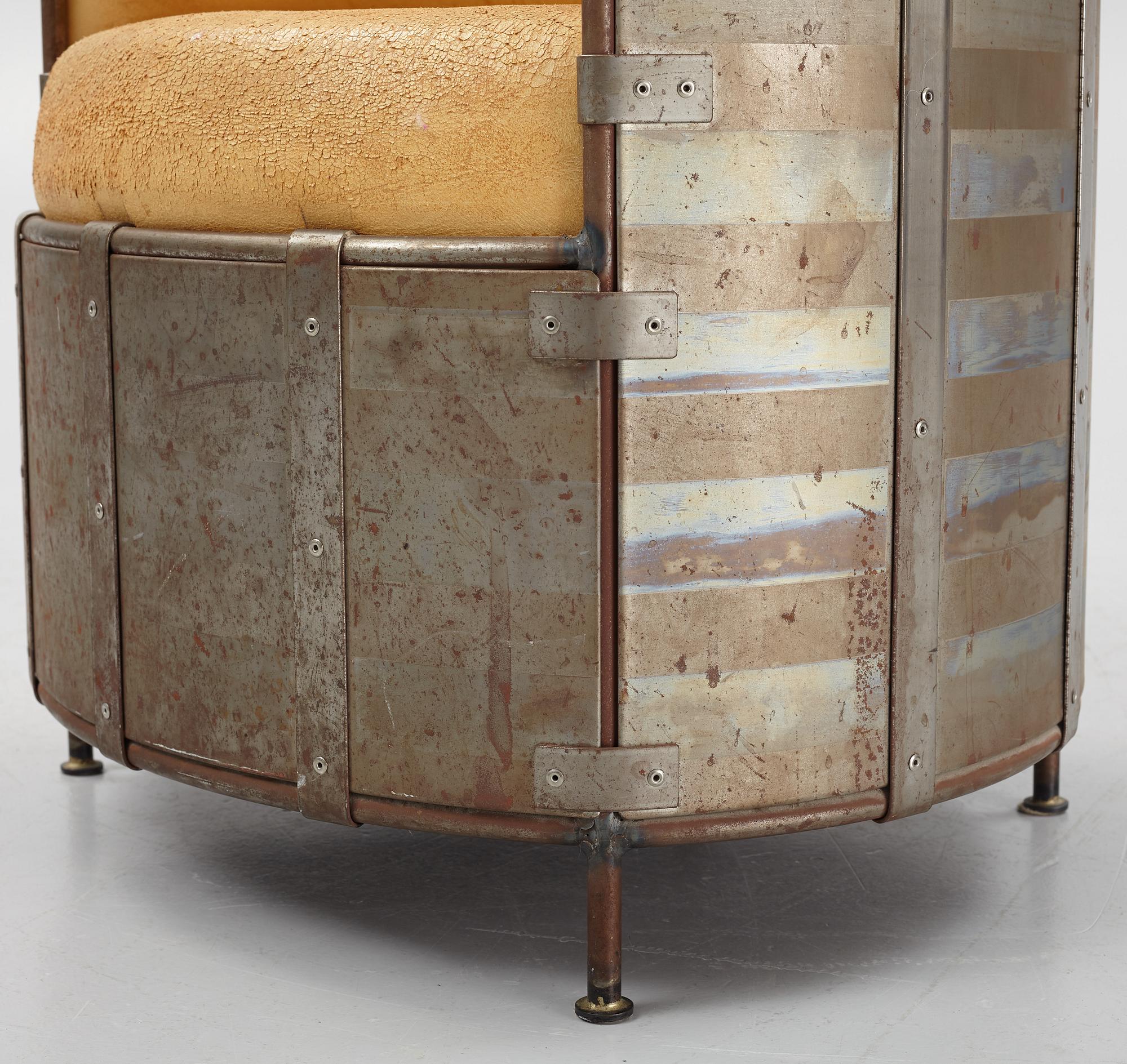 Mats Theselius, an 'Älgskinnsfåtöljen' lounge chair, Källemo, ed. 311/360, Sweden post 1991.