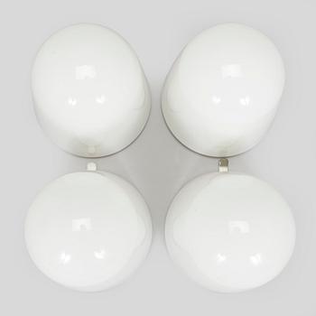 Paavo Tynell, a set of four model 80112 ceiling lights for Idman, mid-20th century.