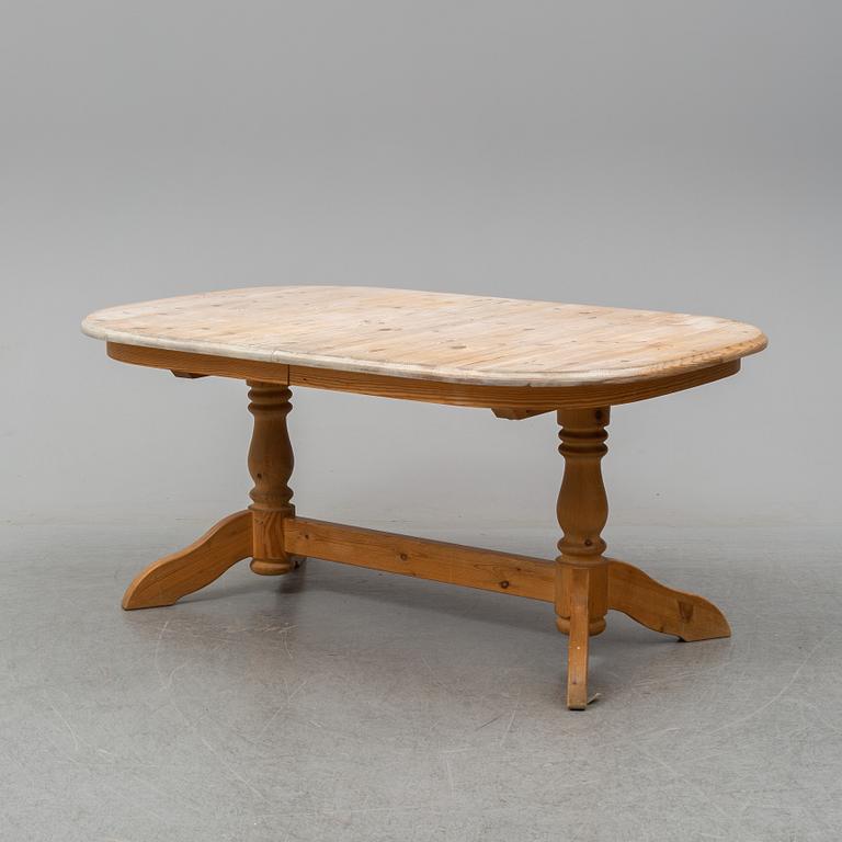 A danish pine table from the second half of the 20th century.