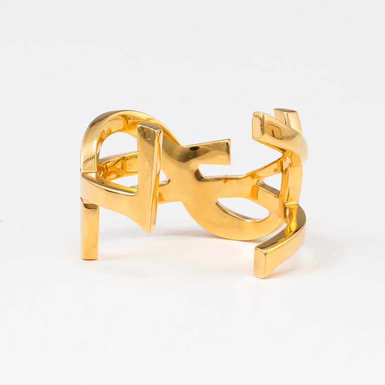 YVES SAINT LAURENT, "Monogram Cuff", armband.