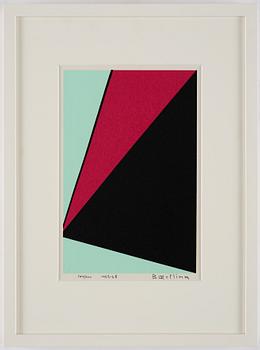 Olle Bærtling, "Thème noir rouge blanc".