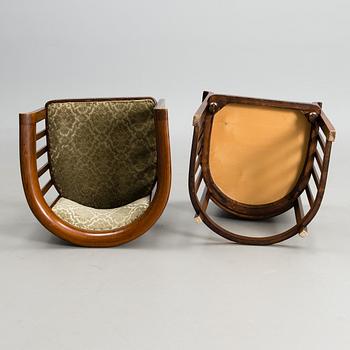 An early 20th century 3 piece sofa suite by Josef Hoffman for  Jacob & Josef Kohn, Wienna, Austria.