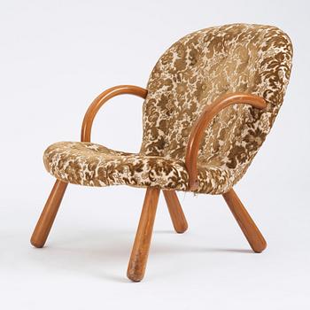 Swedish Modern, a 'Clam Chair', possibly by Erik Eks Snickerifabrik, probably 1950s.