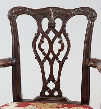 BARNSTOLAR, två stycken. Directoire och Chippendale, 1700/1800-tal.