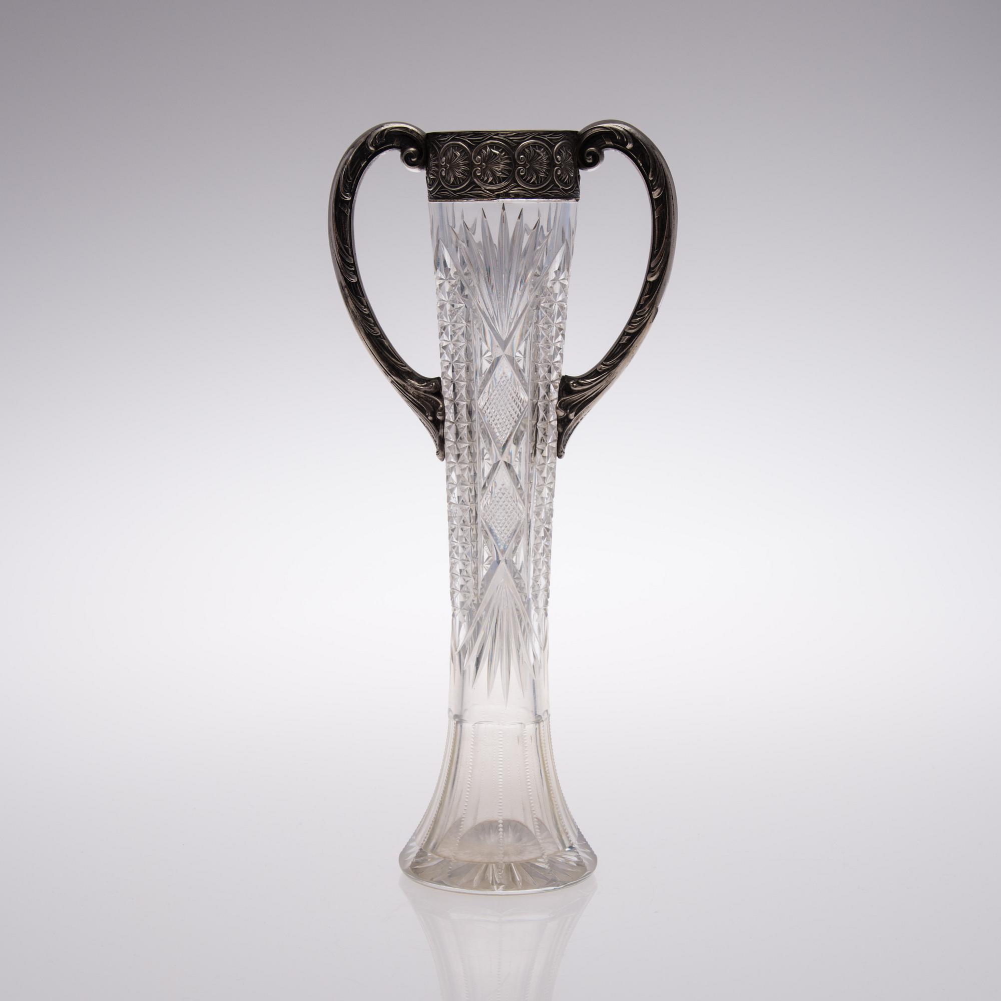 VAS, slipat glas och silver, 15 Artellen Moskva 1915-17,