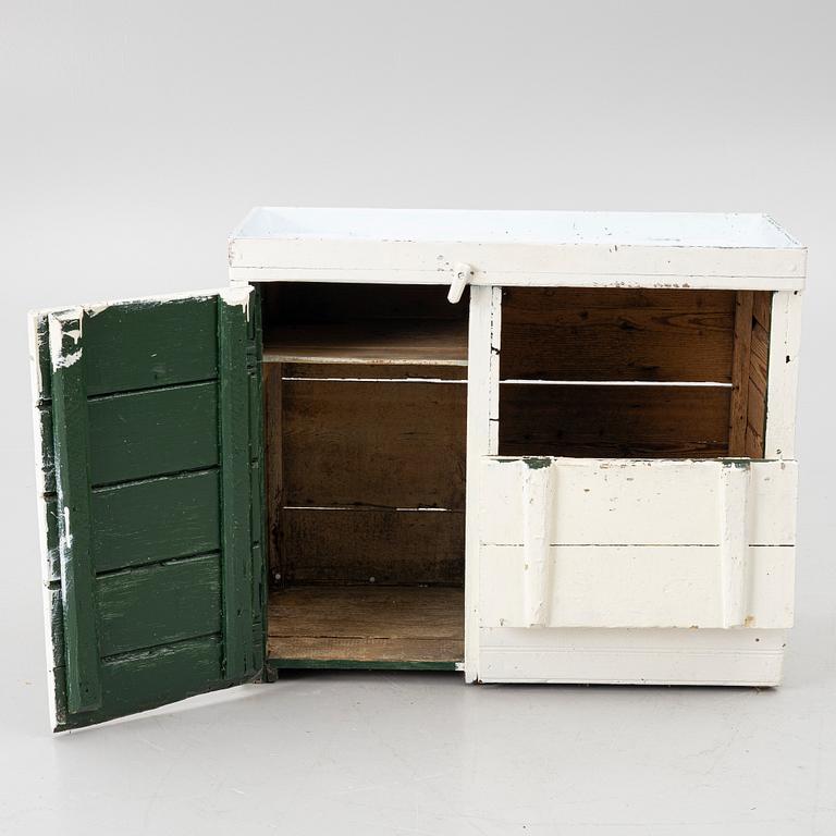 Sink cabinet, Hälsingland, late 19th century.